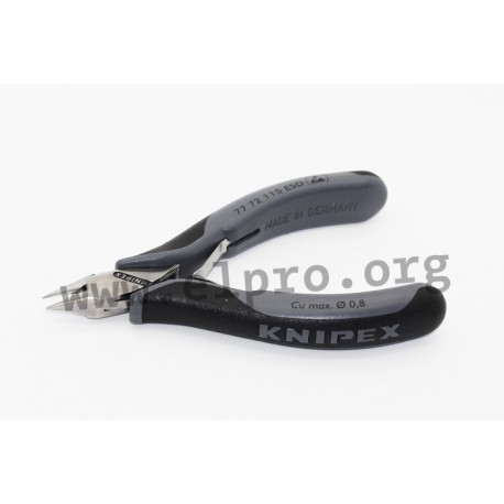 77 72 115 ESD, electronics diagonal cutters series 77 and ESD by Knipex