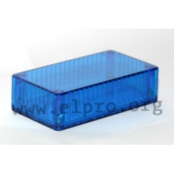 1591STBU, ice blue polycarbonate enclosures
