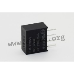 RM-3.33.3S, 0.25 W, SIL 4 housing, RM series by Recom