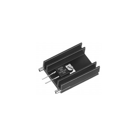 SK 145 37,5 STS 220, Fischer extruded heatsinks, with soldering pins for PCB mounting, SK129, SK145 and SK409 series