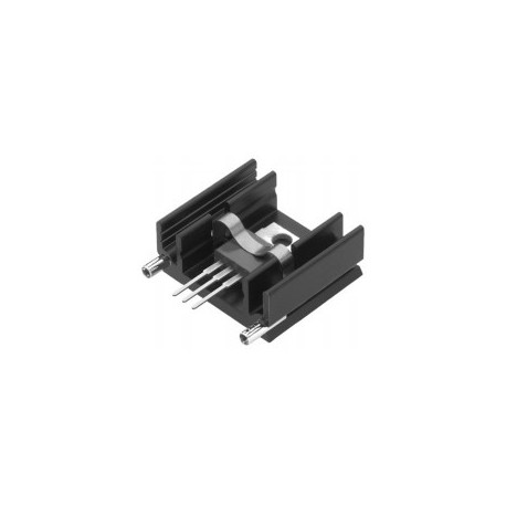 SK 145 50 STC, Fischer extruded heatsinks, with soldering pins for PCB mounting, SK129, SK145 and SK409 series