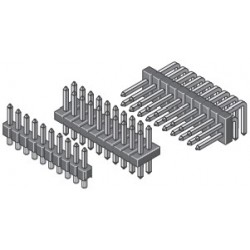 176-4-010-0-F-XS0-0731, MPE Garry pin headers, RM 1,27mm, gold-plated, 176 series