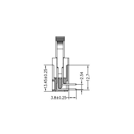 3310-20RGOCBLA01, Jin Ling multipole connectors, 90° angled, pitch 2,54mm, with locking levers, 3310 series