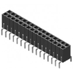 299-1-064-0-NSX-YT0, MPE Garry socket strips, pitch 2,54mm, gold-plated, 298 and 299 series