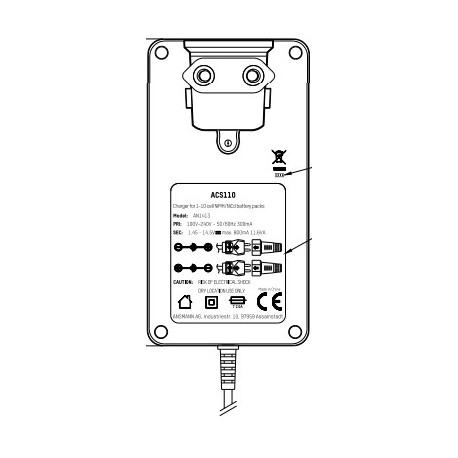 1001-0023, Ansmann battery chargers, for NiMH/NiCd rechargeable batteries, ACS series