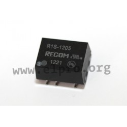 R1S-0505/HP,Recom DC/DC converters, 1W, SO housing, R1S and R1D series