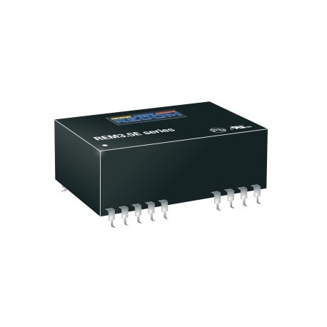 REM3.5E-1205S/R6/A/SMD, Recom DC/DC converters, 3,5W, SMD/DIL 24 housing, for medical technology, REM3.5E series