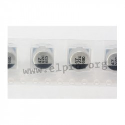 EEHZC1E680XV,Panasonic electrolytic capacitors, SMD, 125°, reflow, low ESR, hybrid, 4000h, ZC series