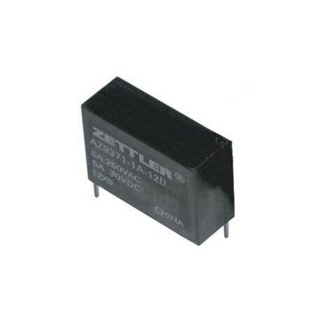 AZ9371-1A-12DE, Zettler PCB relays, 5A, 1 normally open contact, AZ9371 series