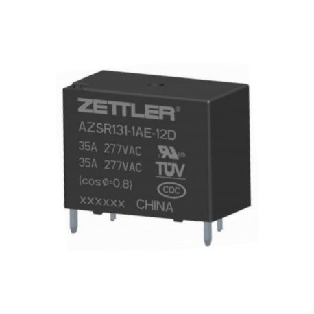 AZSR131-1AE-24D, Zettler PCB relays, 35A, 1 normally open contact, AZSR131 series