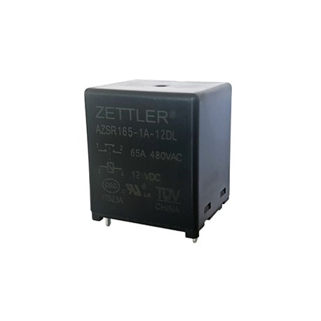 AZSR165-1A-12DL, Zettler Printrelais, 80A, 1 Schließer, AZSR165 Serie