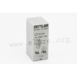 AZ764-1A-12D, Zettler PCB relays, 16A, 1 changeover or 1 normally open contact, AZ764 series
