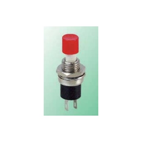 R13-24A-05-R, Shin Chin push button switch, 1 normally open contact, for Ø7,2mm cutout, R13-24A series