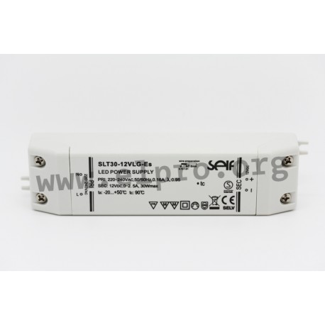 SLT30-48VLG-ES, Self LED-Schaltnetzteile, 30W, IP20, Konstantspannung, SLT30-VLG-ES Serie