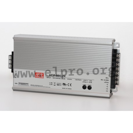 HEP-600-30, Mean Well switching power supplies, 600W, for harsh environments, HEP-600 series
