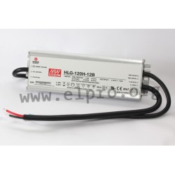 HLG-120H-54B, Mean Well LED drivers, 120W, IP67, dimmable, HLG-120H series