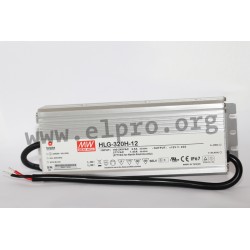 HLG-320H-48, Mean Well LED-Schaltnetzteile, 320W, IP67, HLG-320H Serie