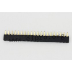 904-1-005-0-NFX-XS0-0-0-0-0A78, MPE Garry socket strips, pitch 2,54mm, straight, gold-plated, 904 series