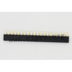 904-1-010-0-NFX-XS0-0-0-0-0A10, MPE Garry socket strips, pitch 2,54mm, straight, gold-plated, 904 series