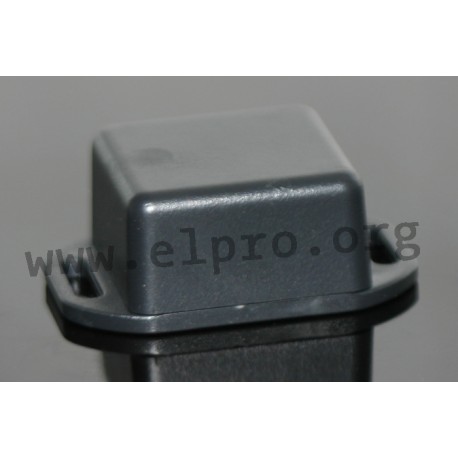 1551PFLBK, Hammond kleine Handgehäuse, IP54, ABS, mit Flansch, 1551 Serie