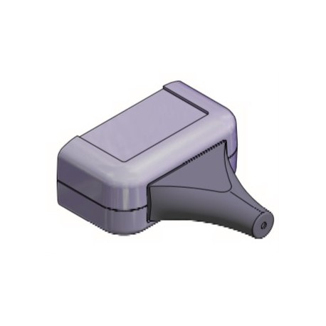 1552CPGKITBK, Hammond small enclosures, ABS, IP54, flame-retardant, recessed top for display or keypad, 1552 series