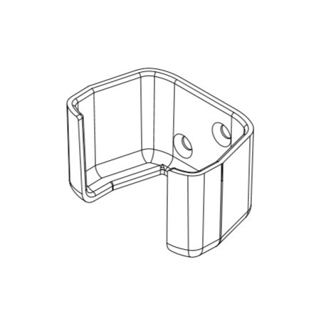 1552DHBK, Hammond kleine Gehäuse, ABS, IP54, schwer entflammbar, mit Vertiefung für Display oder Tastatur, 1552 Serie