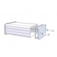 1457K1601, Hammond diecast extruded aluminium enclosures, IP65, with aluminium end panels, 1457 series 1457K1601