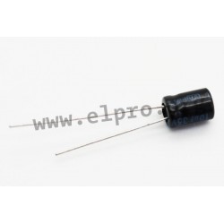 SHR100M1HD07M, Jamicon electrolytic capacitors, radial, 105°C, SH series