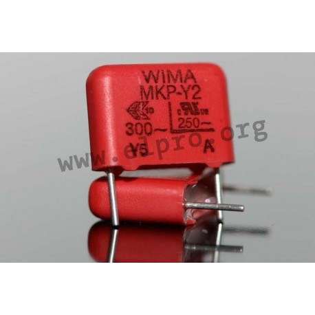 MKY22W21003I00KSSD, Wima MKP EMI/RFI suppression capacitors, class Y2, MKP-Y2 series