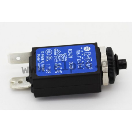 106-P10-10A, E-T-A circuit breakers, thread-neck type, 106 and 1140 series