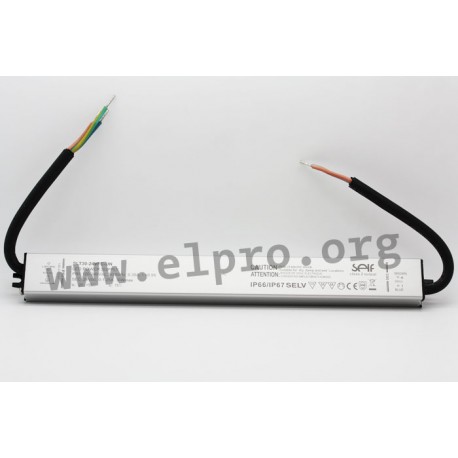 SLT30-12VFC-UN, Self LED drivers, 30W, IP67, constant voltage, SLT30-VFC-UN series
