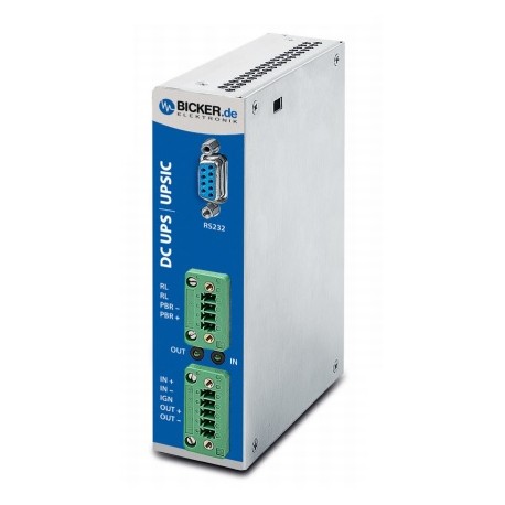 UPSIC-1205D, Bicker Elektronik uninterruptible power supplies UPS, 12 to 24V, with supercaps, UPSIC series