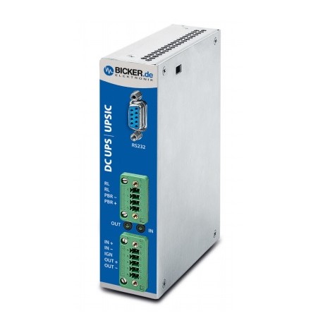 UPSIC-2403D, Bicker Elektronik uninterruptible power supplies UPS, 12 to 24V, with supercaps, UPSIC series