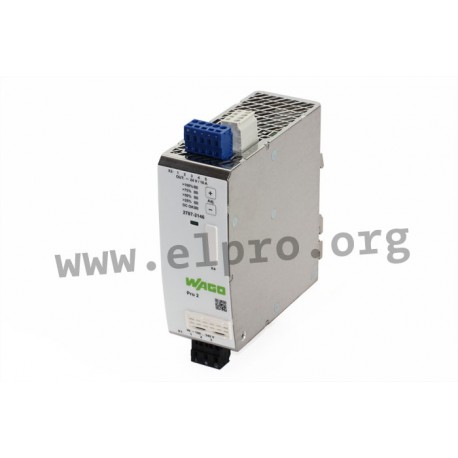2787-2146, Wago DIN rail switching power supplies, 120 to 960W, IO link interface, parallel function, Pro2 series