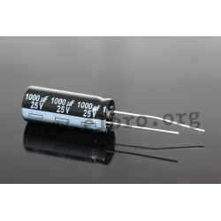 EEUFR0J821, Panasonic electrolytic capacitors, radial, 105°C, low ESR, FR series