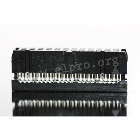 101-2-006-S-BS0, MPE Garry IDC female headers, low cost version, pitch 2,54mm, 101 series