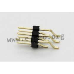 334-2-040-0-F-RT0-1621, MPE Garry pin headers, SMD gull wing, pitch 2,54mm, gold-plated, 334 series