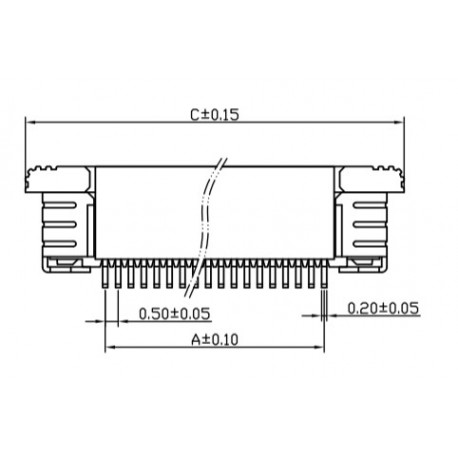 Z51-20-11110, ElectronAix ZIF-Steckverbinder, SMD, RM 0,5mm, vergoldet, Z5 Serie
