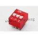 NDS-01V, Diptronics DIL switches, pitch 2,54mm, NDS series NDS-01V