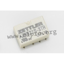 AZ8521S-3TR, Zettler SMD PCB relays, 2A, 2 changeover contacts, AZ8521 series