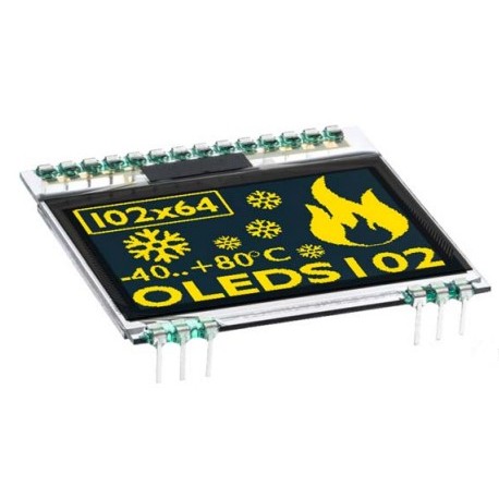 EAOLEDS102-6LWA, OLED, 102x64