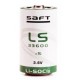 LS33600, Saft lithium thionyl chloride batteries, 3,6V, LS and LSH series LS 33600 LS33600