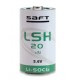 LSH20, Saft lithium thionyl chloride batteries, 3,6V, LS and LSH series LSH 20 LSH20