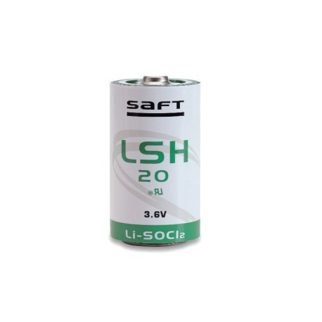 LSH20, Saft lithium thionyl chloride batteries, 3,6V, LS and LSH series