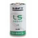 LS26500, Saft lithium thionyl chloride batteries, 3,6V, LS and LSH series LS 26500 LS26500
