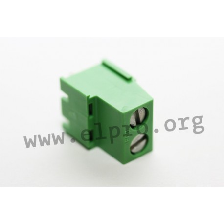 DG500-5.0-02P-14-00AH, Degson terminal blocks, pitch 5mm, 18A, screw-cage clamp principle, DG500-5.0 series