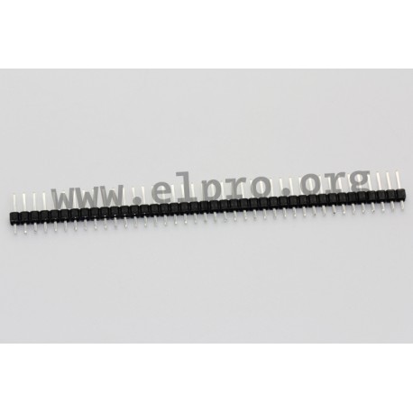 087-1-040-0-T-XS0, MPE Garry pin headers, single-row, straight, pitch 2,54mm, 087 series