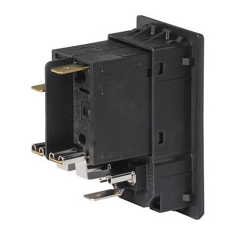 3-109-716, Schurter IEC appliance inlets, 70°C, with rocker switch, DG11 series