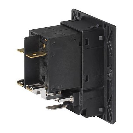 3-109-714, Schurter IEC appliance inlets, 70°C, with rocker switch, DG11 series