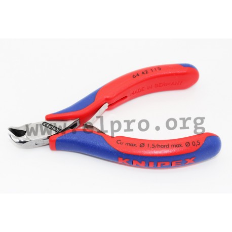 64 42 115, electronics end cutting nippers series 64 and ESD by Knipex